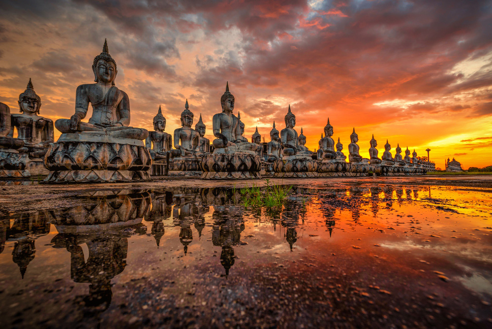 Statues Buddha en Thailandde